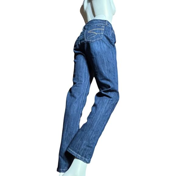 Seven7 Classic Straight Leg Jeans Medium Wash Cotton Blend Size 8 Women's - Picture 3 of 11